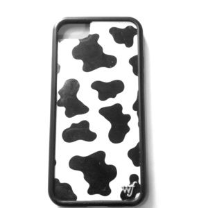 Wildflower cow print phone case I phone 8
